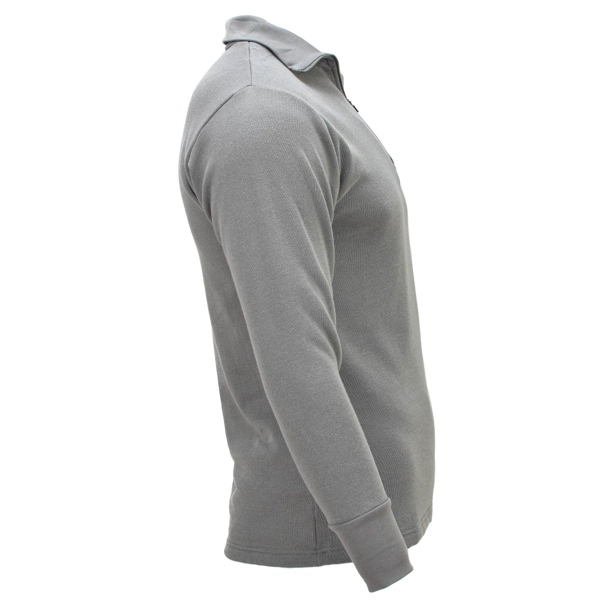 Original niederländischer Militär-Thermopullover, langärmelig, leicht, atmungsaktiv, Grau
