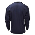 Original niederländisches Militär-Thermo-Unterhemd, langärmelig, halber Reißverschluss, blau