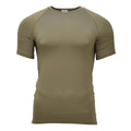 Original niederländisches Militär-Thermo-Unterhemd, kurzärmelig, leicht, Olivgrün