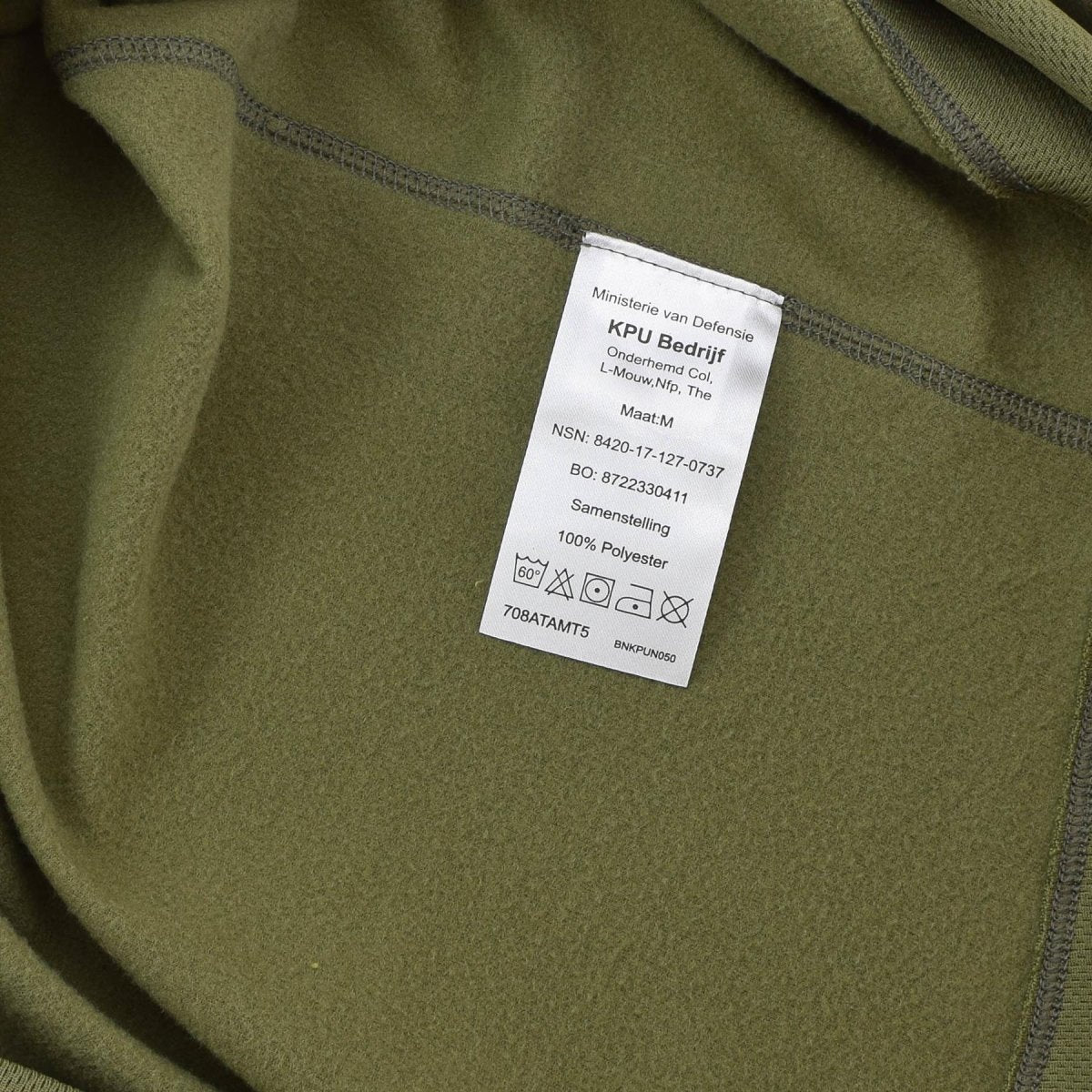 Original niederländische Militär-Thermo-Unterhemden, atmungsaktiv, schnell trocknend, Oliv