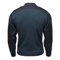 Original niederländischer Militär-Troyer-Pullover, Rippstrick, Viertelreißverschluss, Petrolgrün