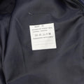 Original niederländischer Militär-Trenchcoat für Damen, einfarbig blau, Regenmantel mit gestepptem Futter