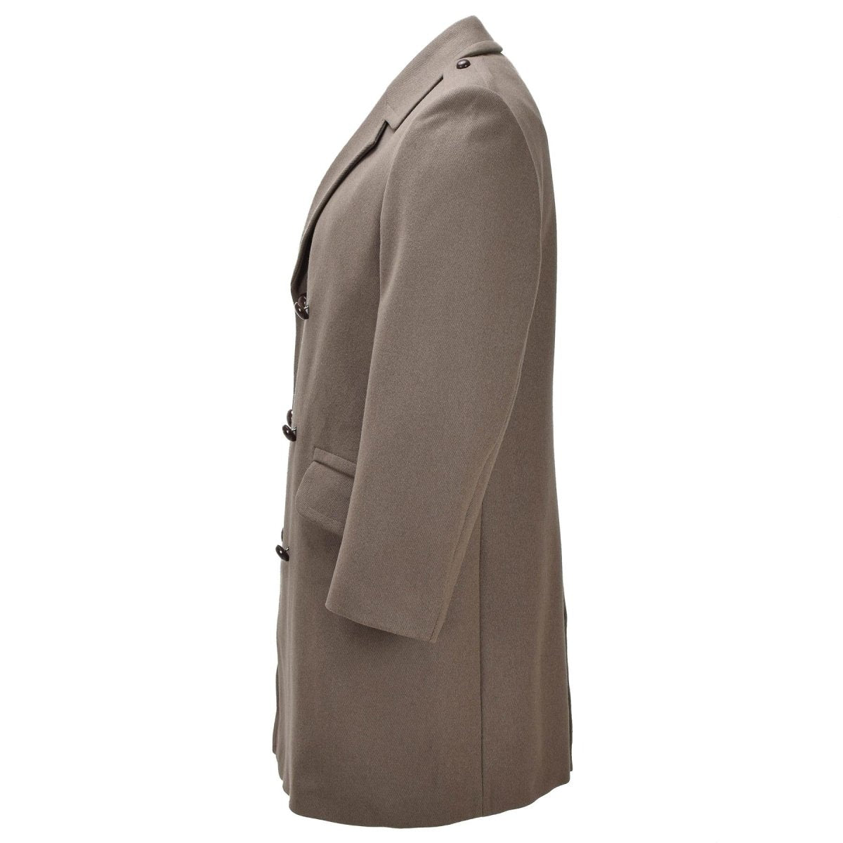 Original holländischer Militär-Wollmantel, zweireihig, Army-Ausgabe, Khaki