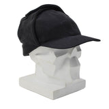 Original niederländische Polizei-Wintermütze, robuste Konstruktion, Wärmedämmung, Schwarz