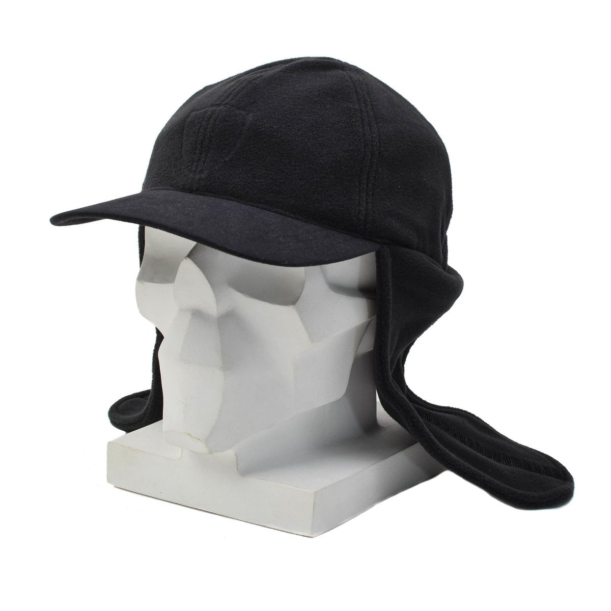 Original niederländische Polizei-Wintermütze, robuste Konstruktion, Wärmedämmung, Schwarz