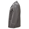 Original DDR-Militärjacke, Epauletten, Kragenaufnäher, Grau