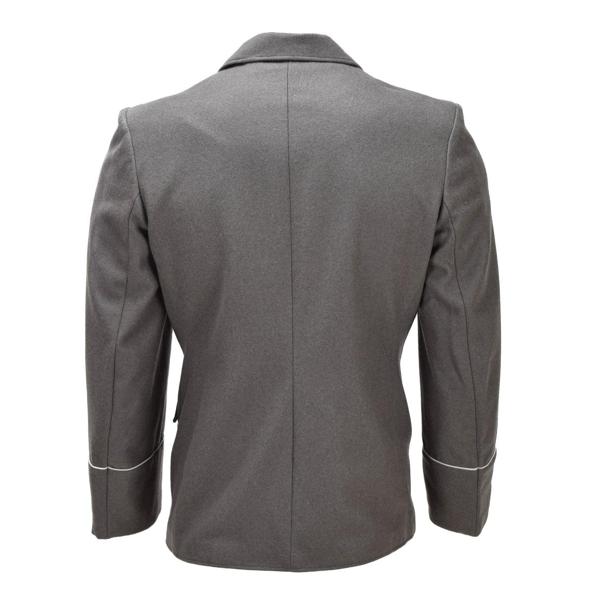 Original DDR-Militärjacke, Epauletten, Kragenaufnäher, Grau