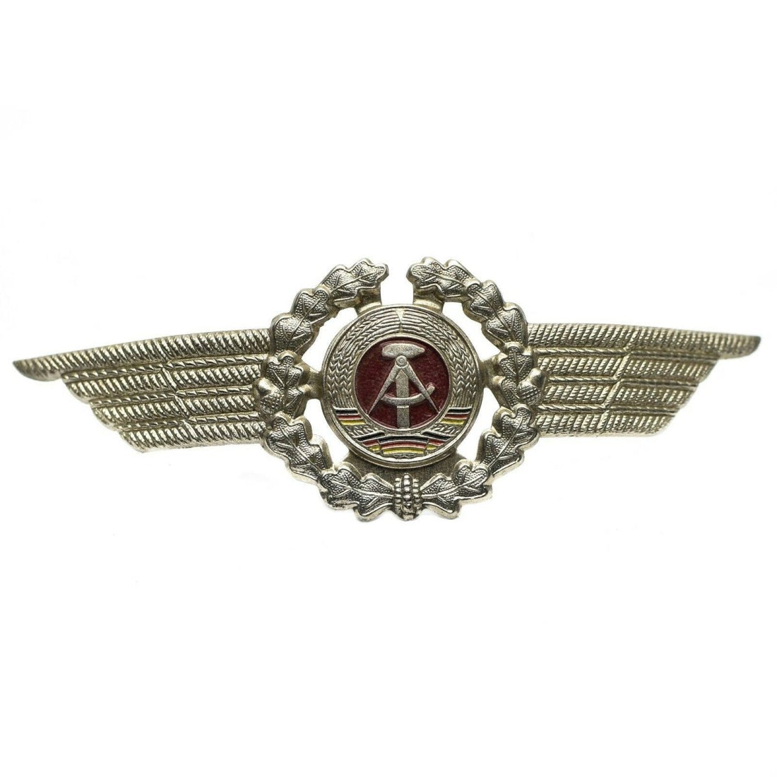 Original ostdeutsche NVA DDR Armee Militär Mütze Hut Kokarde Anstecker Abzeichen Offizier
