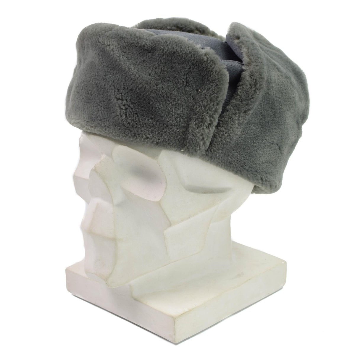 Original DDR Armeeoffizier Wintermütze Kaltwetter Uschanka Kunstpelz NEU