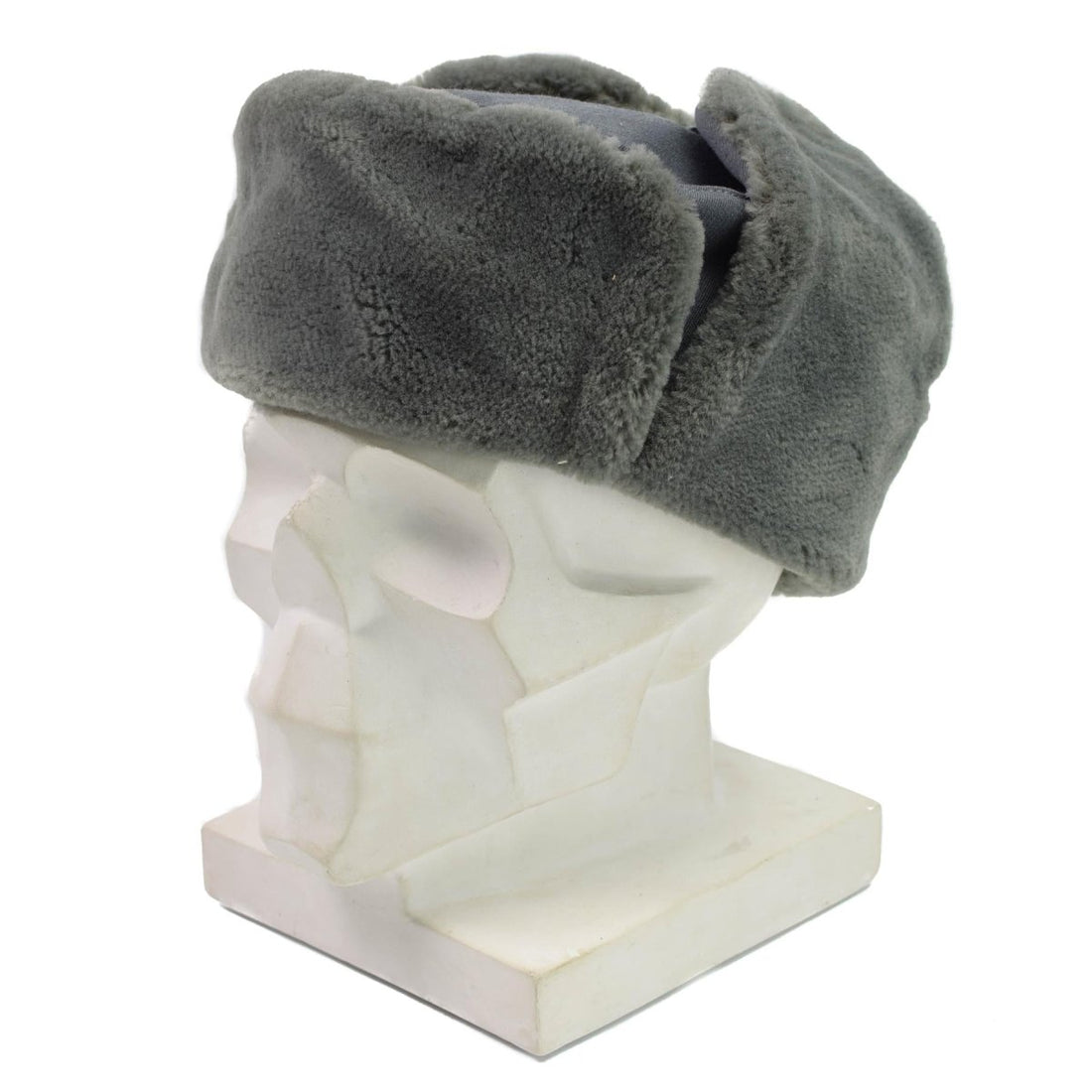 Original DDR Armeeoffizier Wintermütze Kaltwetter Uschanka Kunstpelz NEU
