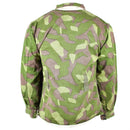 Back view of Original Finnish army M-62 reversible camo uniform jacket in green and brown large size