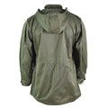 Original französische Armee Olive OD Jacke Müdigkeit Kampf Militär Kapuzenparka Satin