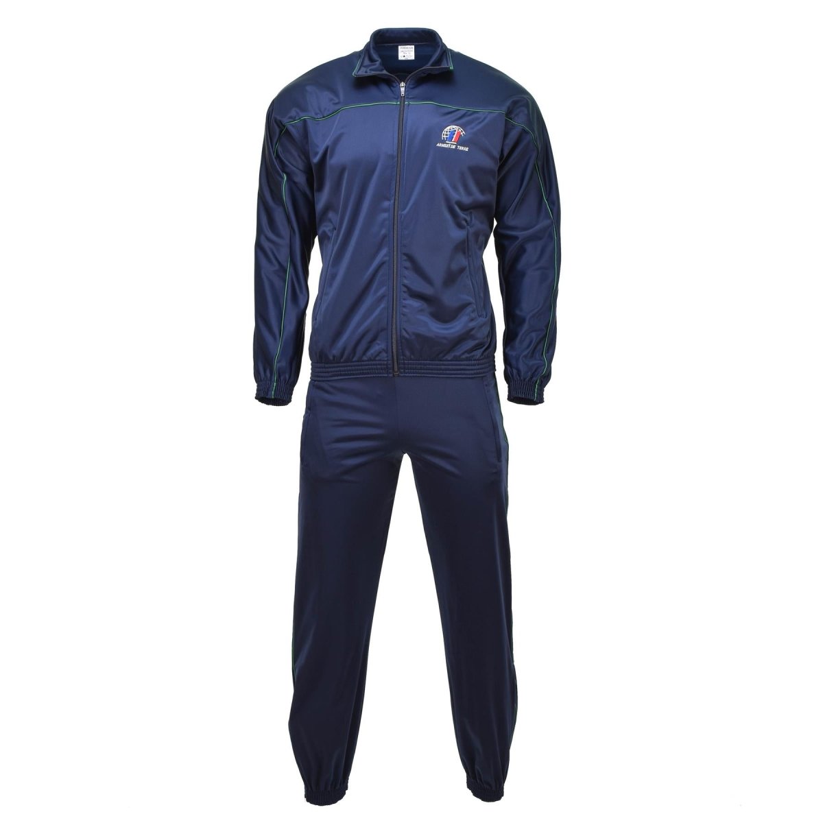 Original Trainingsanzug der französischen Armee, Sportjacke, Activewear-Anzug, Oberteil, blaues Hemd, NEU