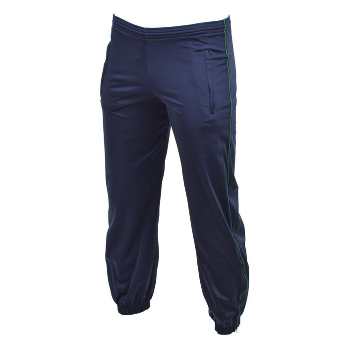 Marineblaue Trainings-Jogginghose der französischen Armee mit elastischen Bündchen und Seitentaschen für Sportbekleidung und Freizeit.