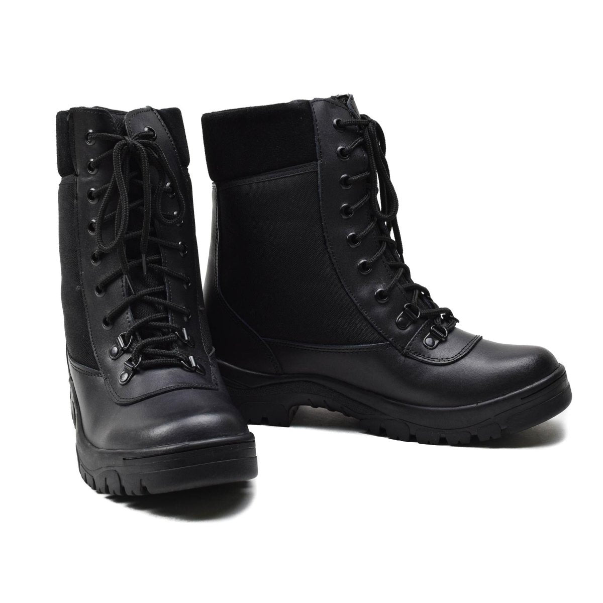 Original französische Militärstiefel aus schwarzem Leder, atmungsaktiv, leicht, Armee-Neu