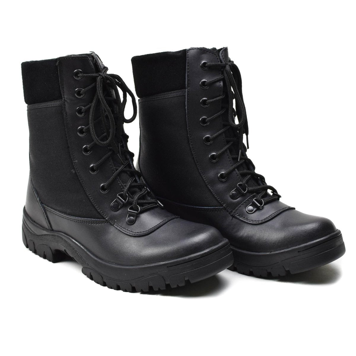 Original französische Militärstiefel aus schwarzem Leder, atmungsaktiv, leicht, Armee-Neu