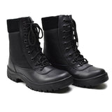 Original französische Militärstiefel aus schwarzem Leder, atmungsaktiv, leicht, Armee-Neu