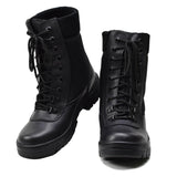 Original französische Militärstiefel aus schwarzem Leder, atmungsaktiv, leicht, Armee-Neu