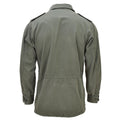 Original französische Militärjacke im klassischen Stil, große Fronttaschen, einfarbig oliv
