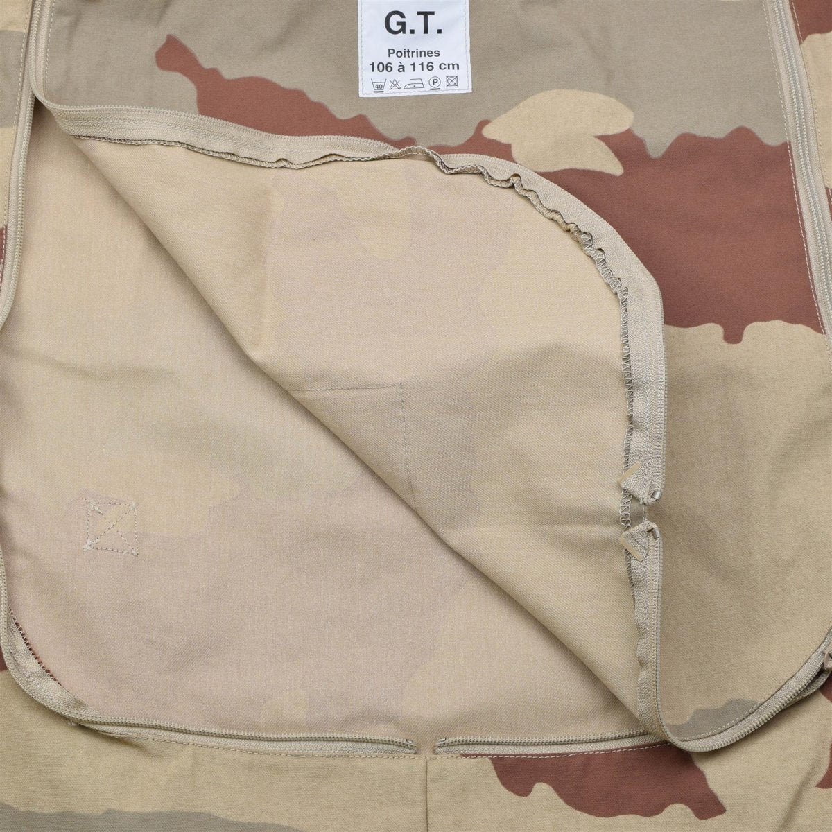 Originale französische Militär-Flakjacke ohne ballistische Platten im Deguet-Camouflage