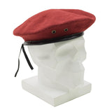 Original französische Militärmütze rote Baskenmütze Mann Force Army Wolle leichte Mütze NEU