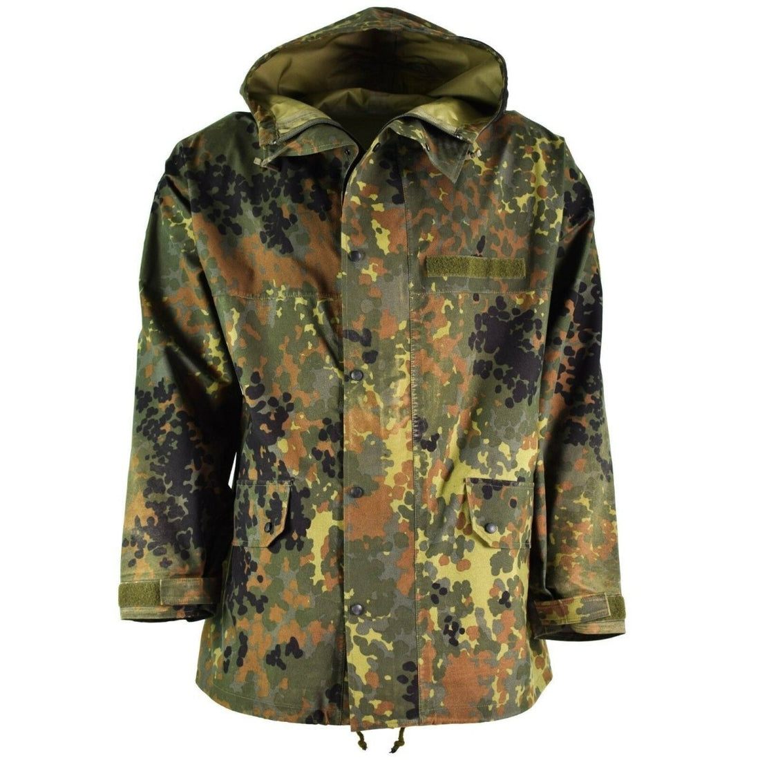 Original Bundeswehr Feldjacke GoreTex Flecktarn wasserdichter Regenparka NEU
