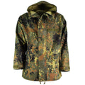 Original Bundeswehr Feldjacke GoreTex Flecktarn wasserdichter Regenparka NEU