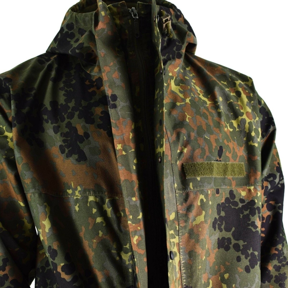 Original Bundeswehr Feldjacke GoreTex Flecktarn wasserdichter Regenparka NEU