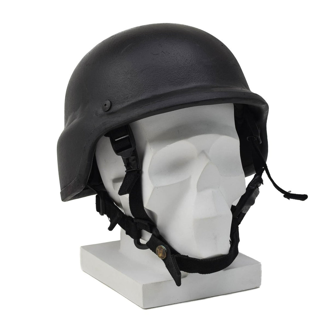 Originaler Kevlar-Kampfhelm der Bundeswehr, taktisch, verstellbarer Riemen, schwarz