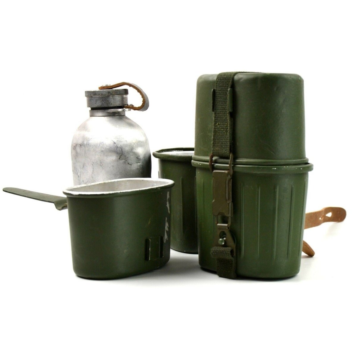 Originales Kochgeschirr der Bundeswehr, Kantine, Trinkflasche, Wasserflasche, Kochgeschirr