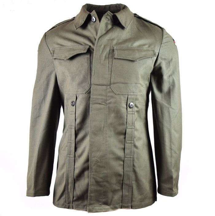 Original German army Moleskin jacket. Vintage BW army field olive drab jacket - GoMilitar