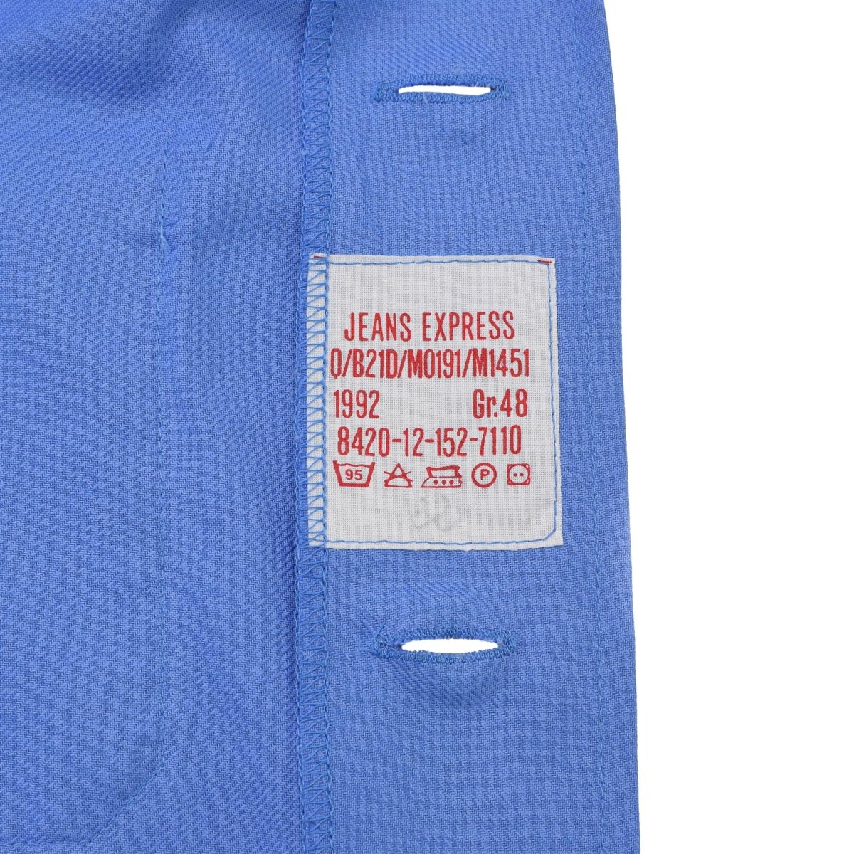 Original Pyjama-Hemd der Bundeswehr, langärmelig, Knopfleiste vorne, Nachtwäsche, Blau