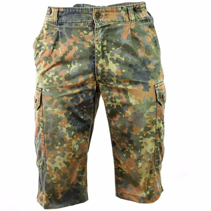 Original Bundeswehr-Shorts Kampffeld Flecktarn-Tarn-Bermuda - GoMilitar