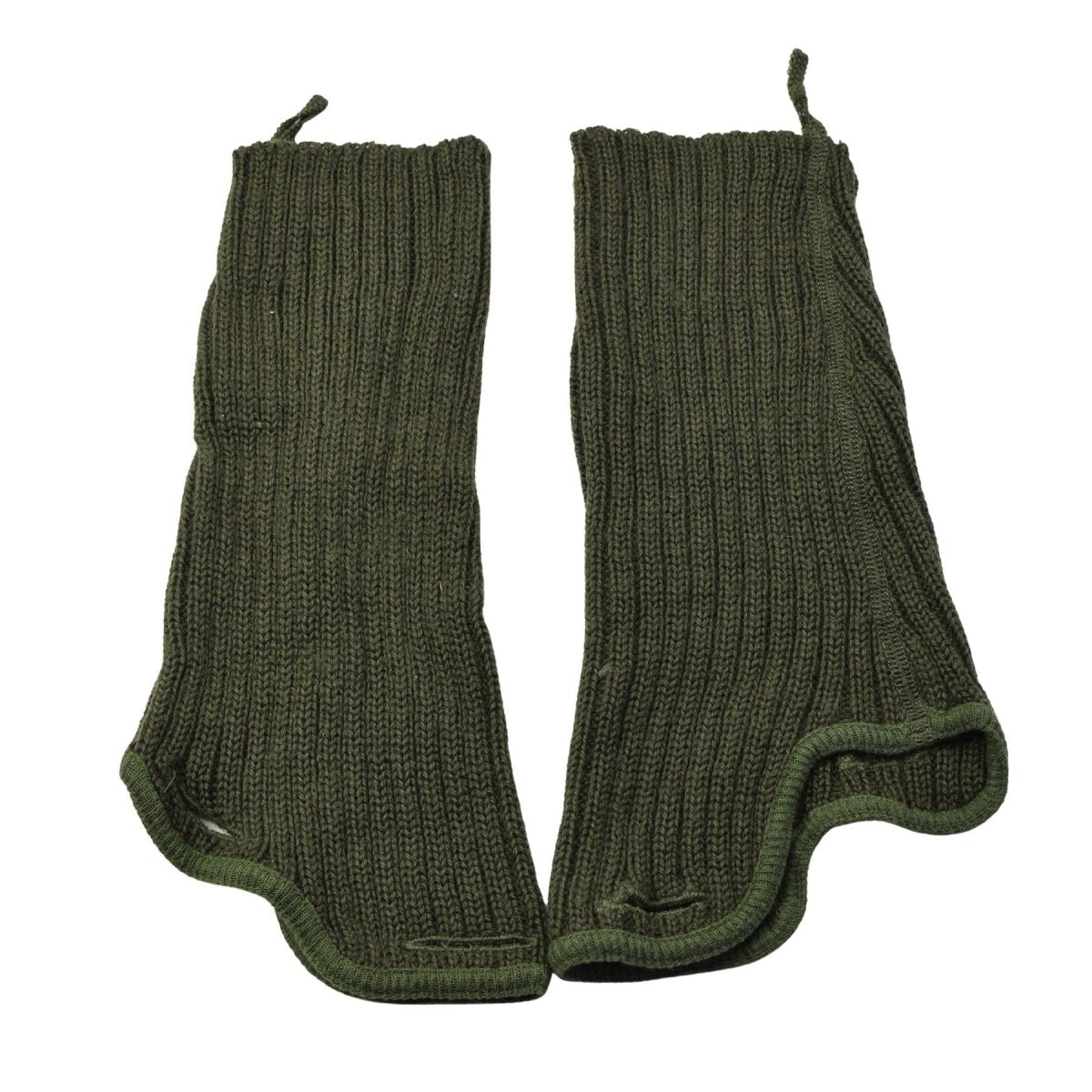 Original BW Armstulpen aus Baumwolle, warm, Thermo-Pulswärmer, Oliv