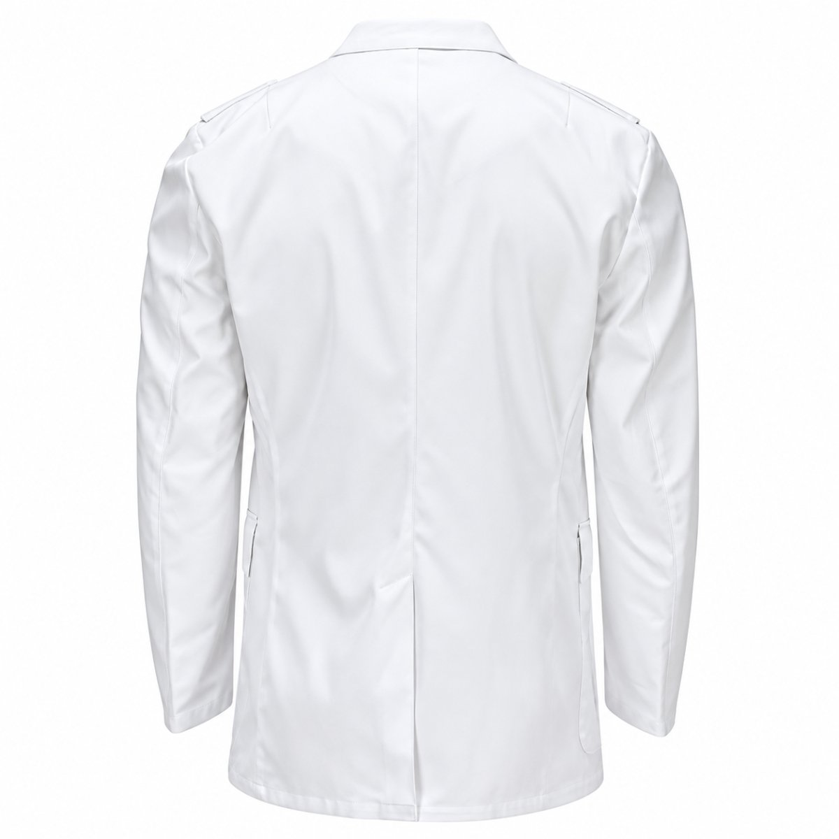 Original Bundeswehr-Anzugjacke, formeller Blazer, goldene Knöpfe, Weiß