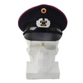Original deutsche Feuerwehr Schirmmütze Kokarde BGS Abzeichen blau