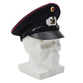 Original deutsche Feuerwehr Schirmmütze Kokarde BGS Abzeichen blau