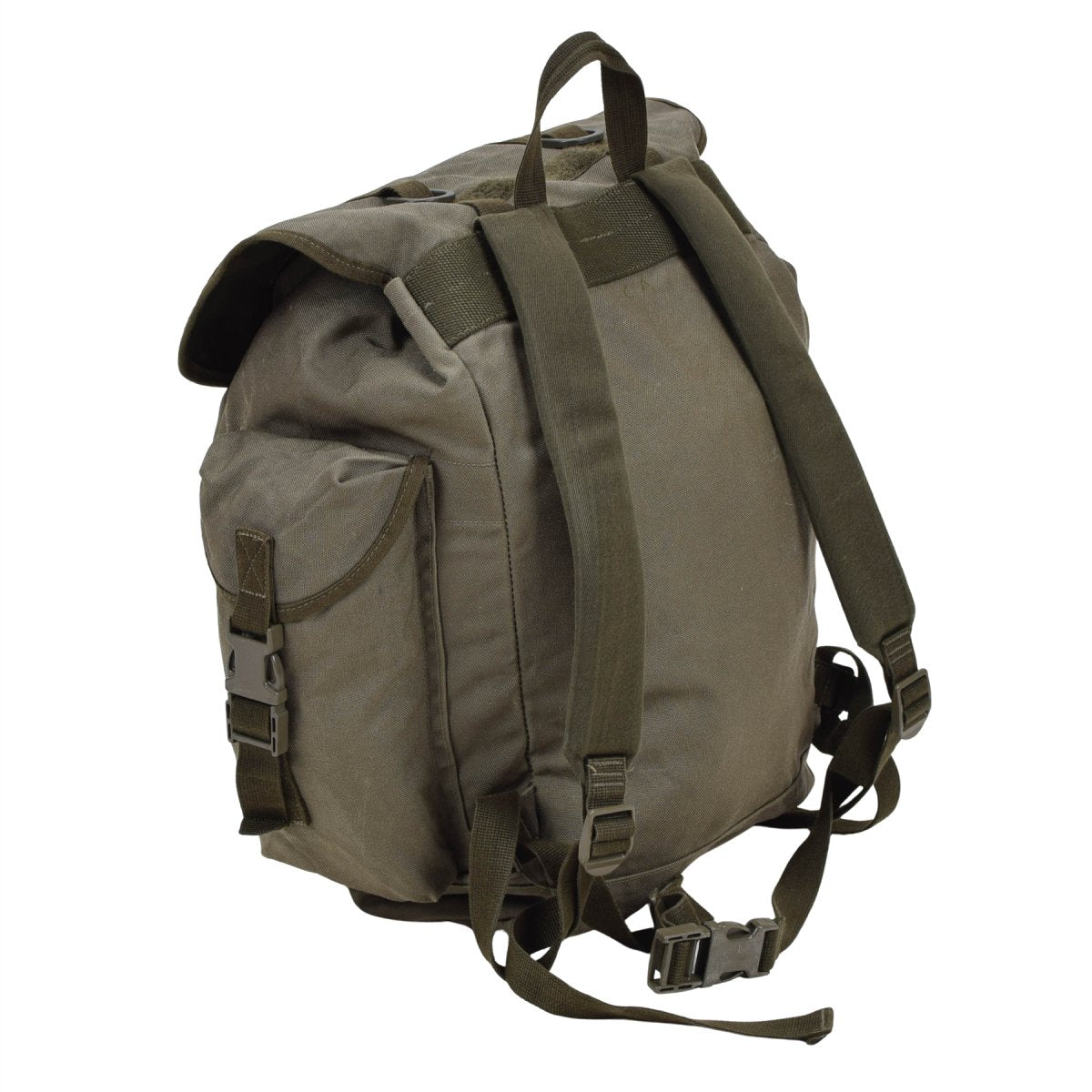 Original deutscher Militär-Bergrucksack, 35 l, langlebig, mehrere Taschen, Olivgrün
