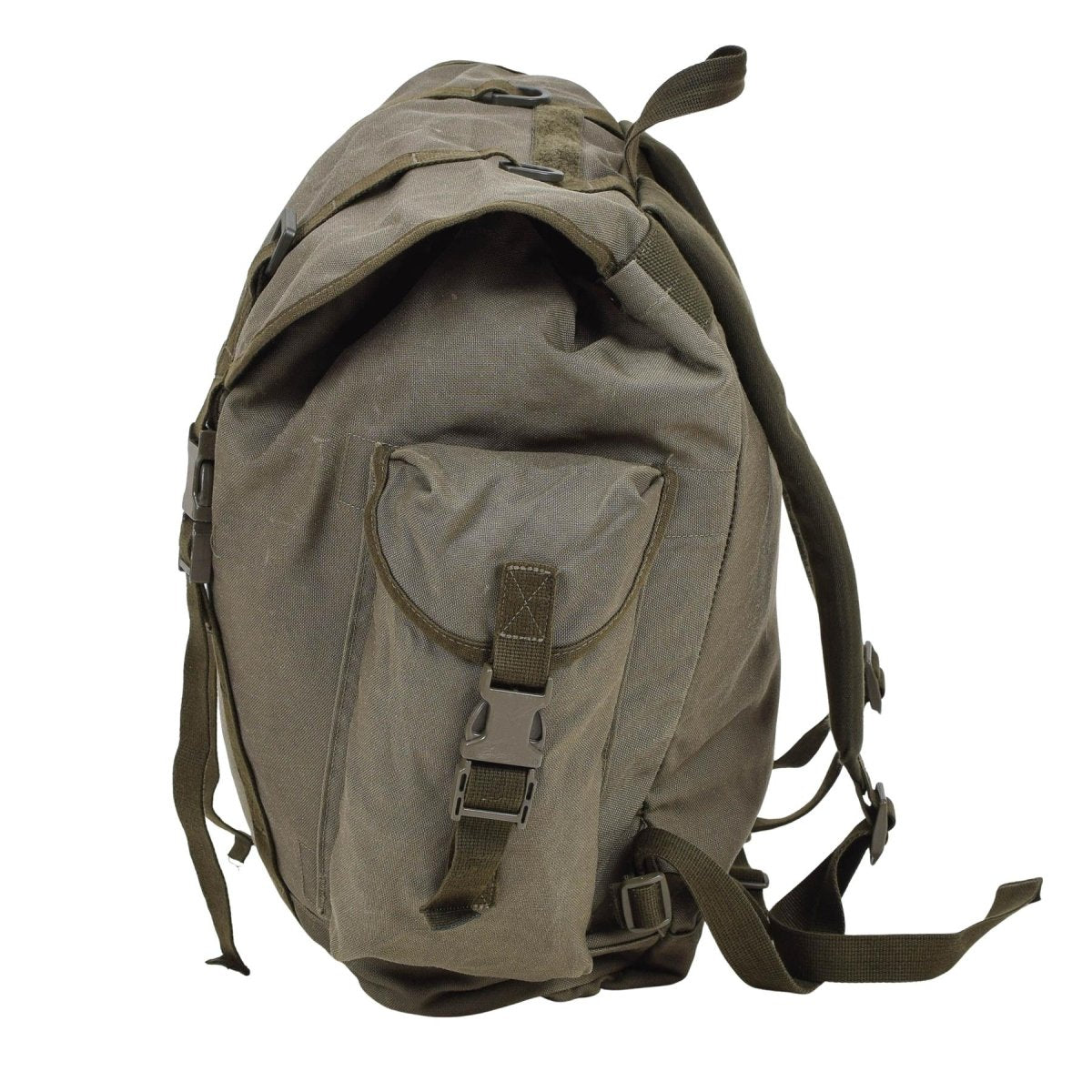 Original deutscher Militär-Bergrucksack, 35 l, langlebig, mehrere Taschen, Olivgrün