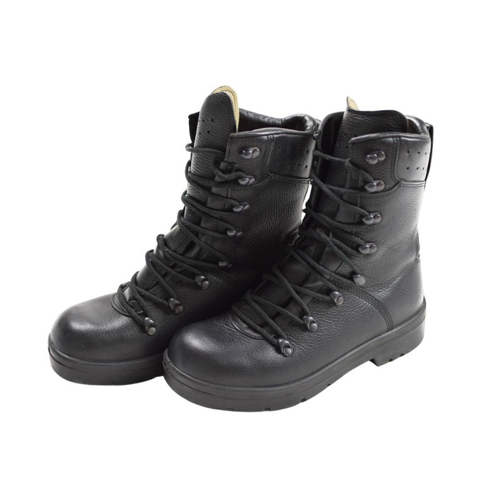 Original deutsche Militär-Kampfschuhe, wasserabweisendes, antistatisches Leder, Schwarz – GoMilitar