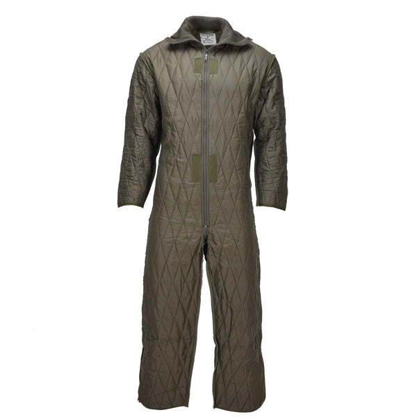 Original German Military Coverall Liner Army Issue Winter Insulated Suit Olive - GoMilitar