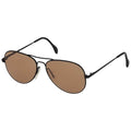 Original deutsche Militär-Piloten-Sonnenbrille im Zeiss-Pilotenstil, nickelfrei, braun