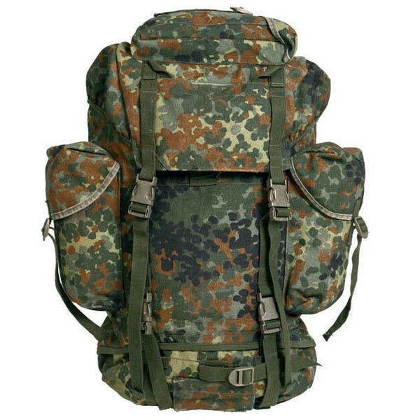 Original Deutscher Militärtaktik -Rucksack 65L Kampf Rucksack Flecktarn Camo