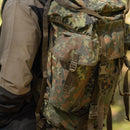 Original German Military Tactical Backpack 65L Combat Rucksack Flecktarn Camo - GoMilitar