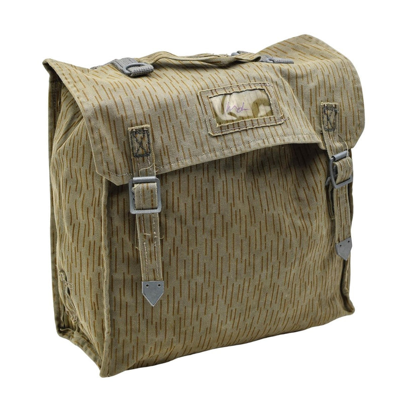 Original German Military Tactical backpack Vintage Metal Buckets Raindrop camo - GoMilitar