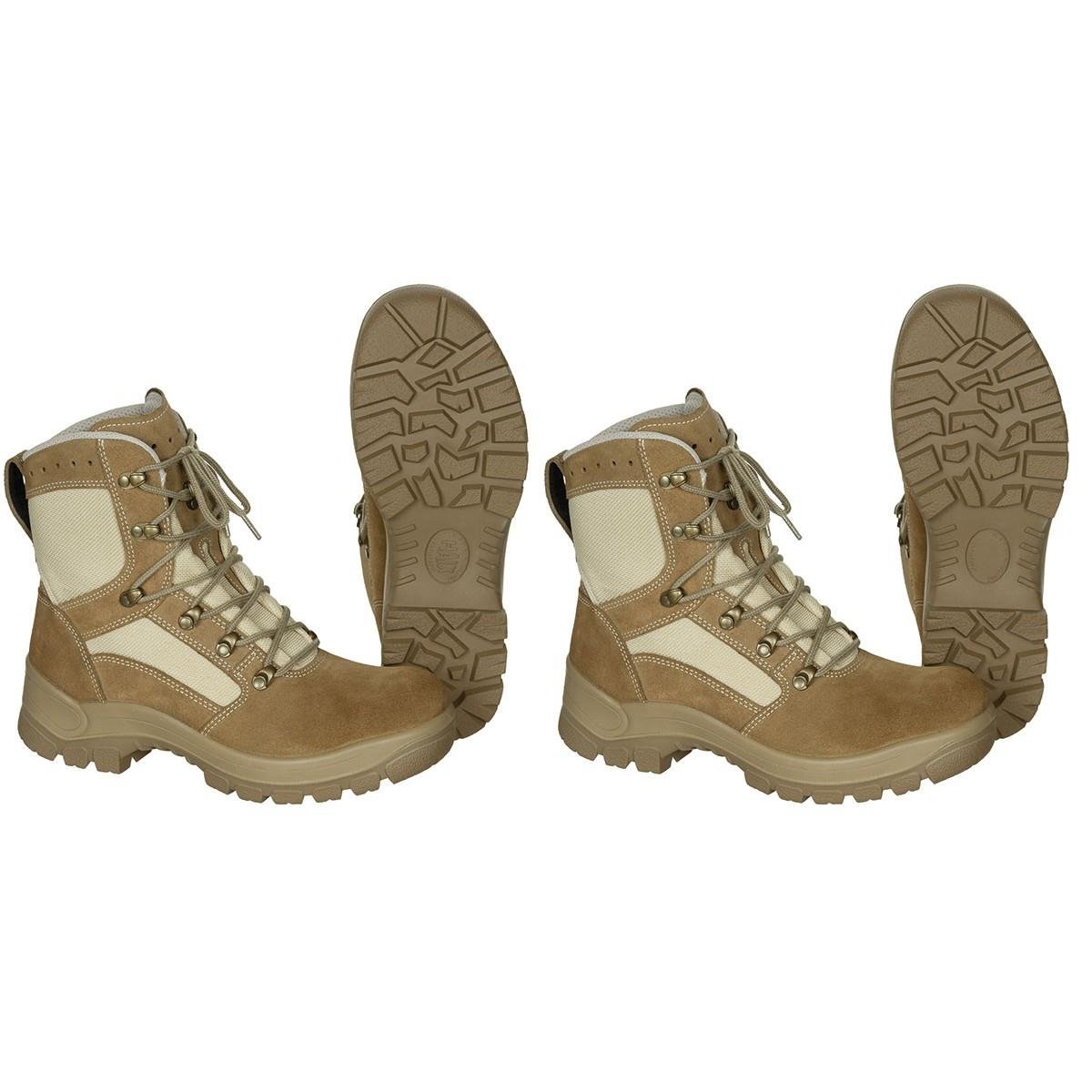 Original deutsche Militärstiefel, wasserdicht, khakifarbene Gummisohle, runde Sohle, NEU