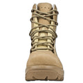 Original deutsche Militärstiefel, wasserdicht, khakifarbene Gummisohle, runde Sohle, NEU