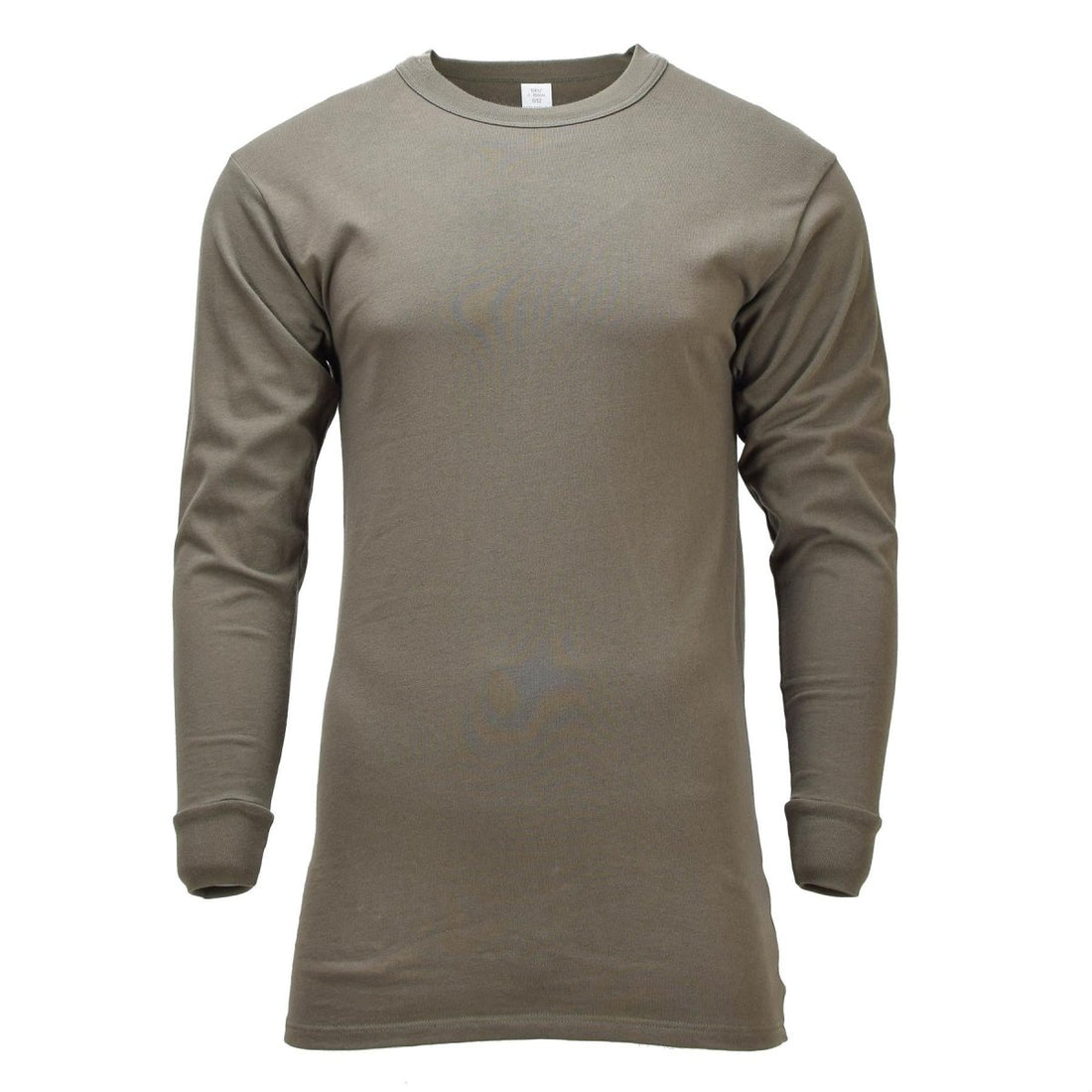 Original deutsches Militär-Thermo-Unterhemd, atmungsaktiv, langärmelig, Oliv