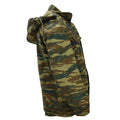 Original griechische Militär-Feldjacke M65 mit herausnehmbarem Innenfutter, Army Issue Lizard Camo