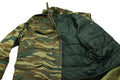 Original griechische Militär-Feldjacke M65 mit herausnehmbarem Innenfutter, Army Issue Lizard Camo